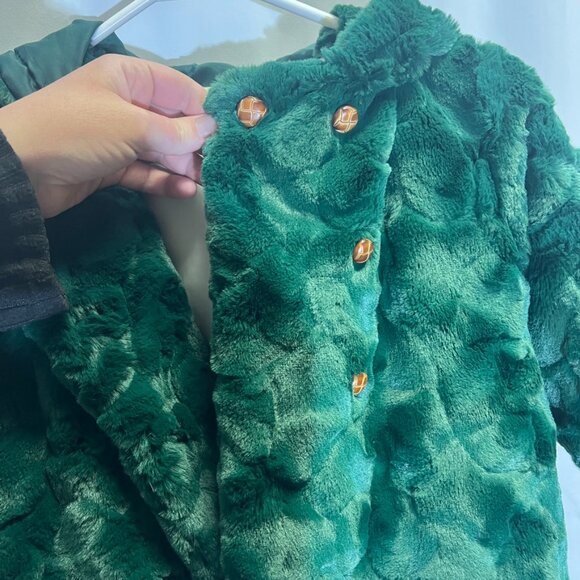 Fancy Winter Faux Fur Pea Coat from Spain - Picture 5 of 15